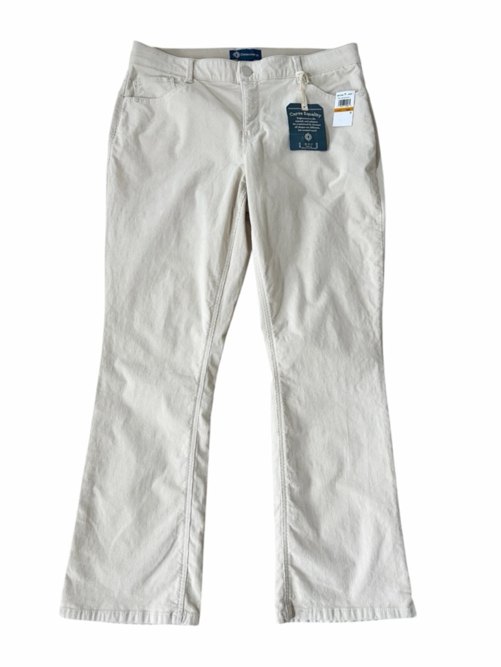 Democracy Ab Solution High Rise Itty Bitty Bootcut Corduroy Pant Birch Size 16W